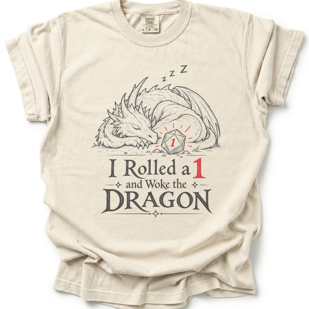 Accidental Dragon Alarm T-Shirt - Ivory
