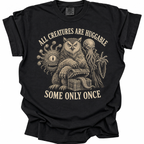 All Creatures Are Huggable T-Shirt - Black