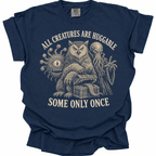 All Creatures Are Huggable T-Shirt - True Navy