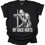 Back Pain Paladin T-Shirt - Black