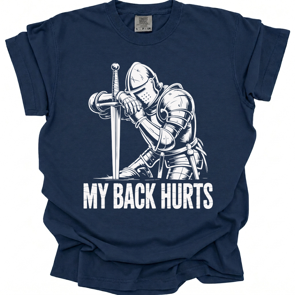 Back Pain Paladin T-Shirt - True Navy