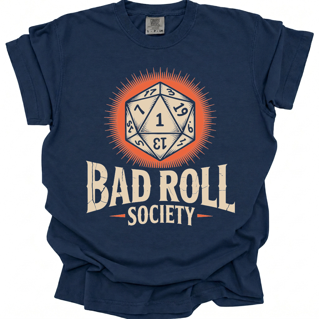 Bad Roll Society T-Shirt - True Navy