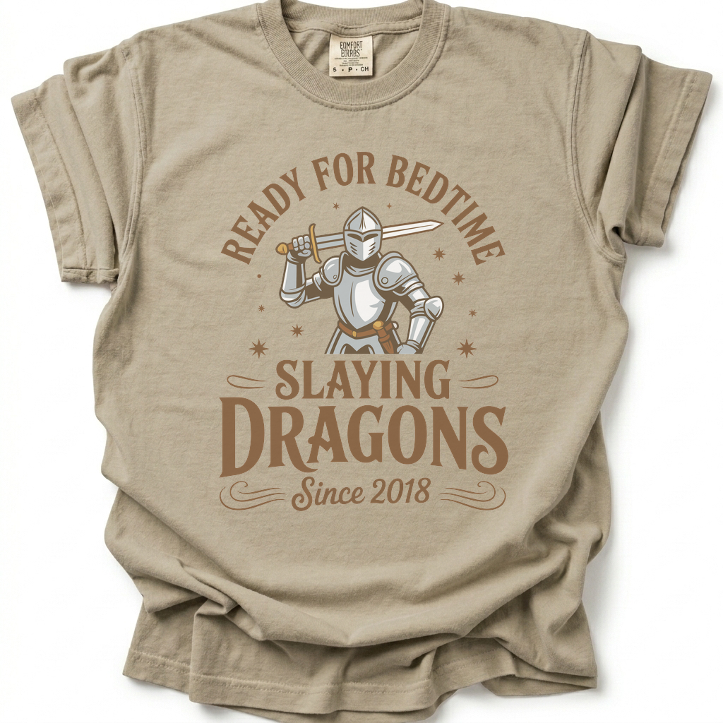 Bedtime Slayer T-Shirt - Sand Stone