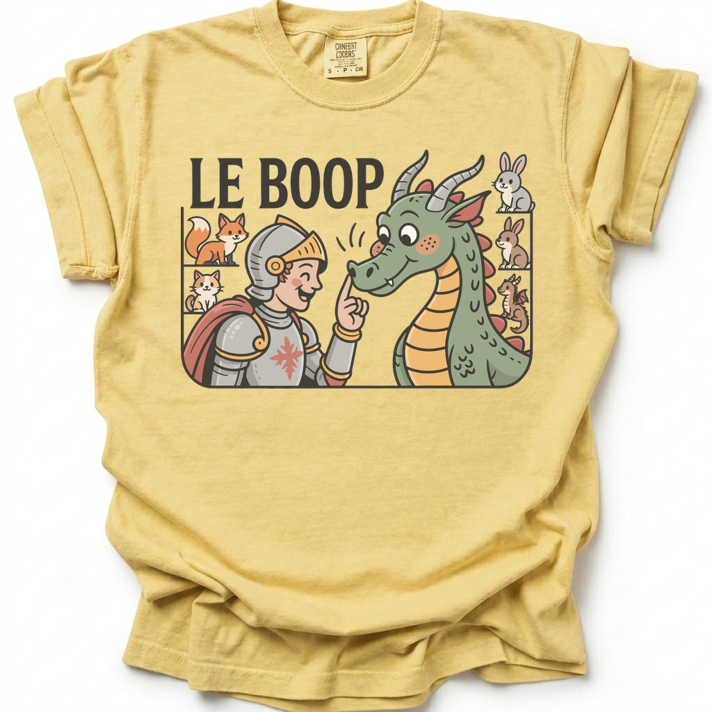 Boop the Dragon T-Shirt - Butter Yellow