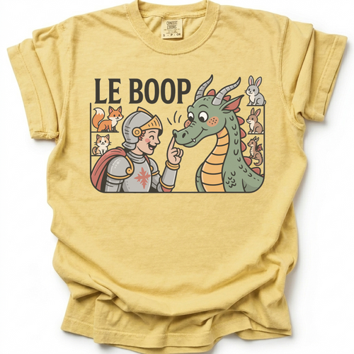 Boop the Dragon T-Shirt - Butter Yellow