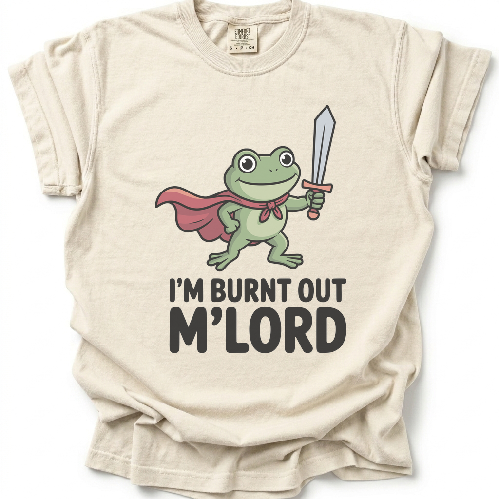 Burnt Out Knight T-Shirt - Ivory