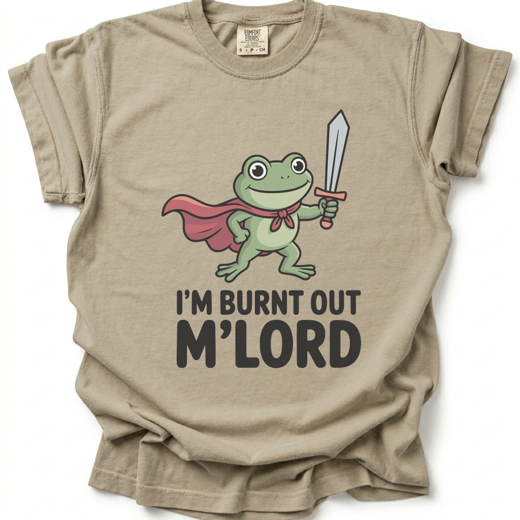 Burnt Out Knight T-Shirt - Sand Stone