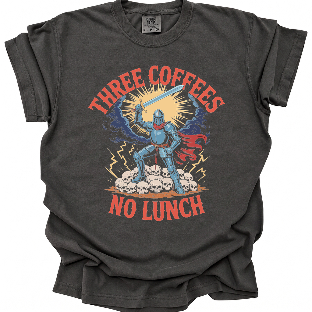 Caffeinated Knight T-Shirt - Pepper
