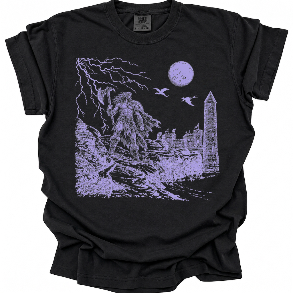 Castle Night Horror T-Shirt - Black