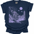 Castle Night Horror T-Shirt - True Navy