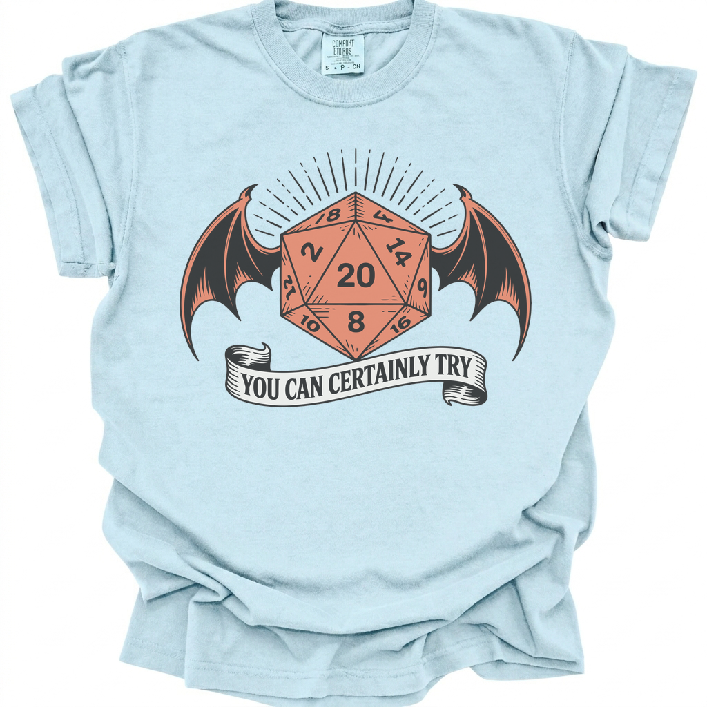 Certainly Try T-Shirt - Chambray