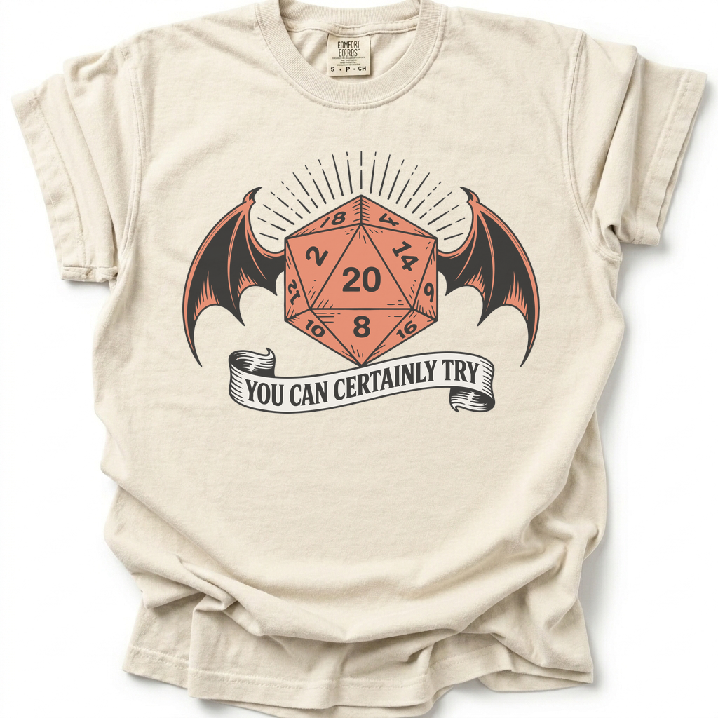 Certainly Try T-Shirt - Ivory