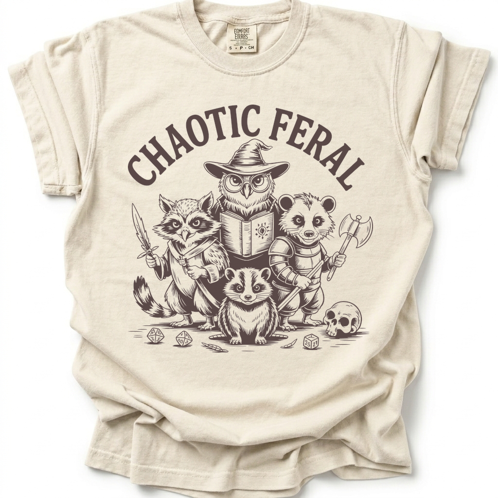 Chaotic Feral T-Shirt - Ivory