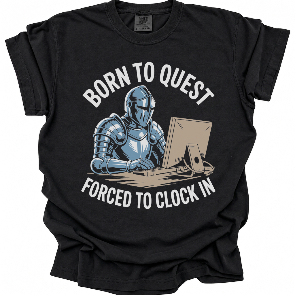 Clocked In Knight T-Shirt - Black