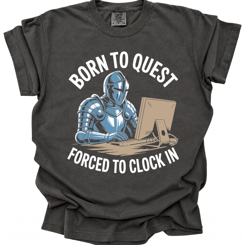 Clocked In Knight T-Shirt - Pepper