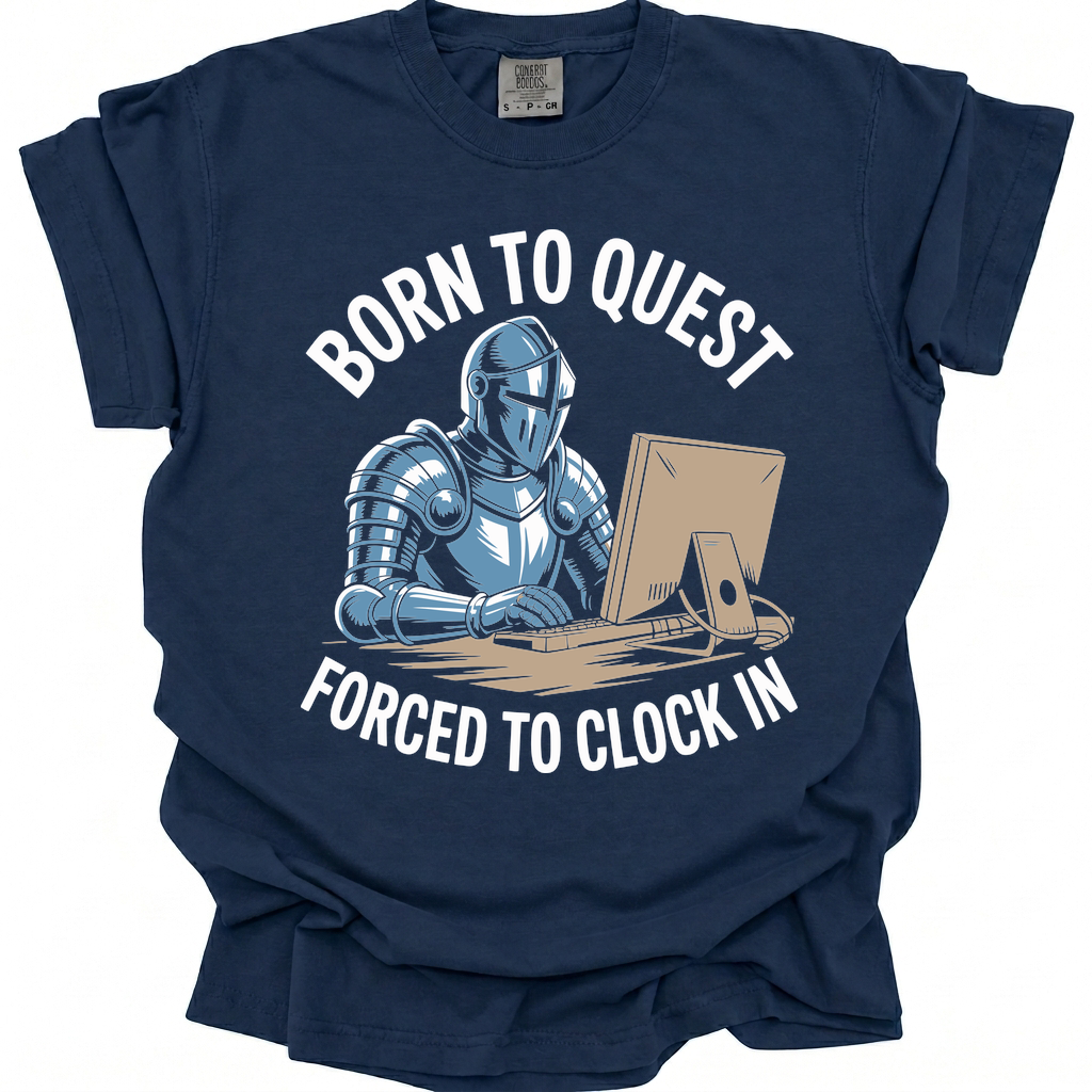 Clocked In Knight T-Shirt - True Navy