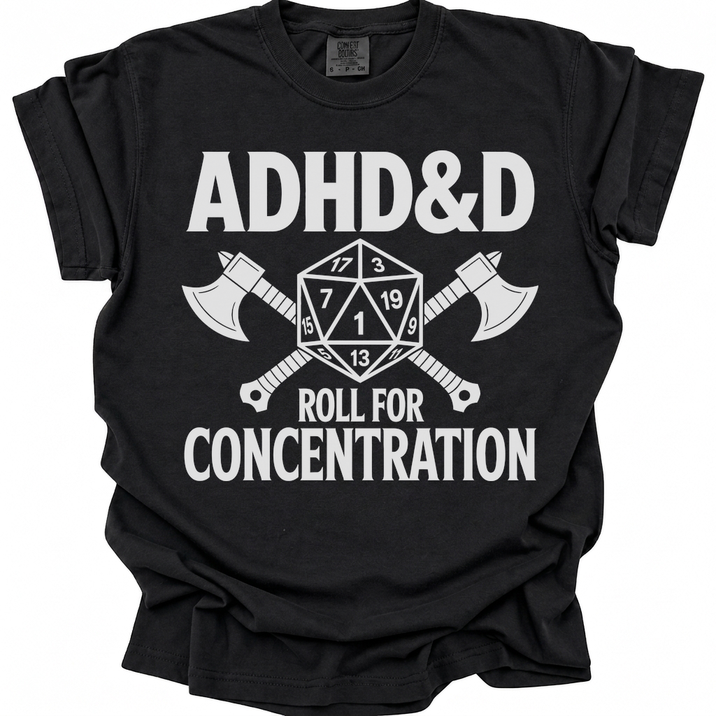Concentration Check Failed T-Shirt - Black