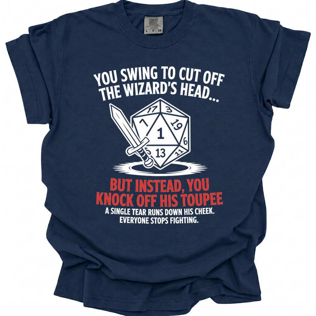 Critical Wig Failure T-Shirt - True Navy