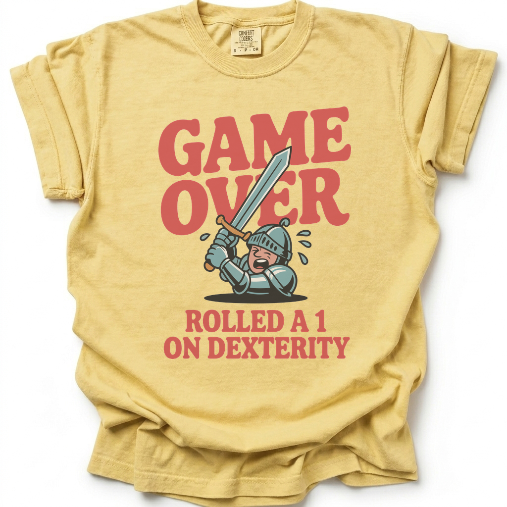 Dexterity Disaster T-Shirt - Butter Yellow