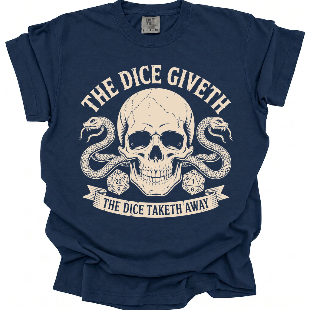 Dice Giveth T-Shirt - True Navy