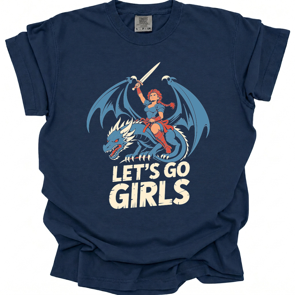 Dragon Girls T-Shirt - True Navy
