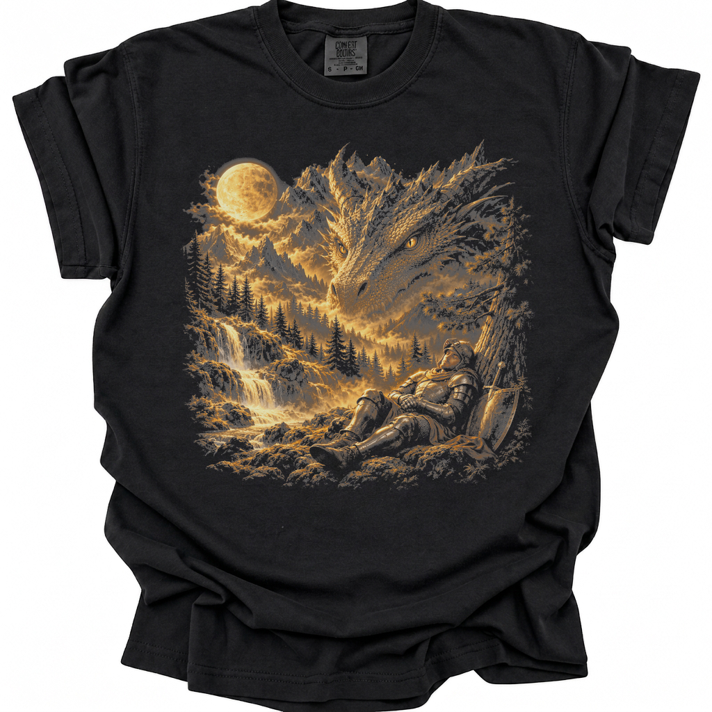 Dragon Moon T-Shirt - Black