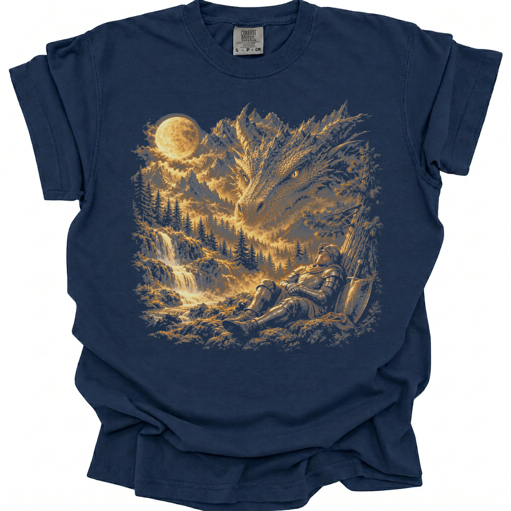 Dragon Moon T-Shirt - True Navy