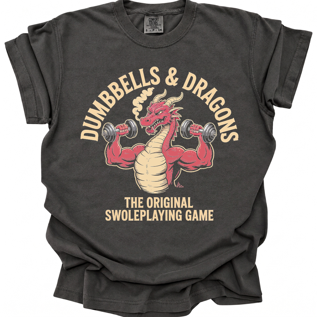 Dumbbells & Dragons T-Shirt - Pepper