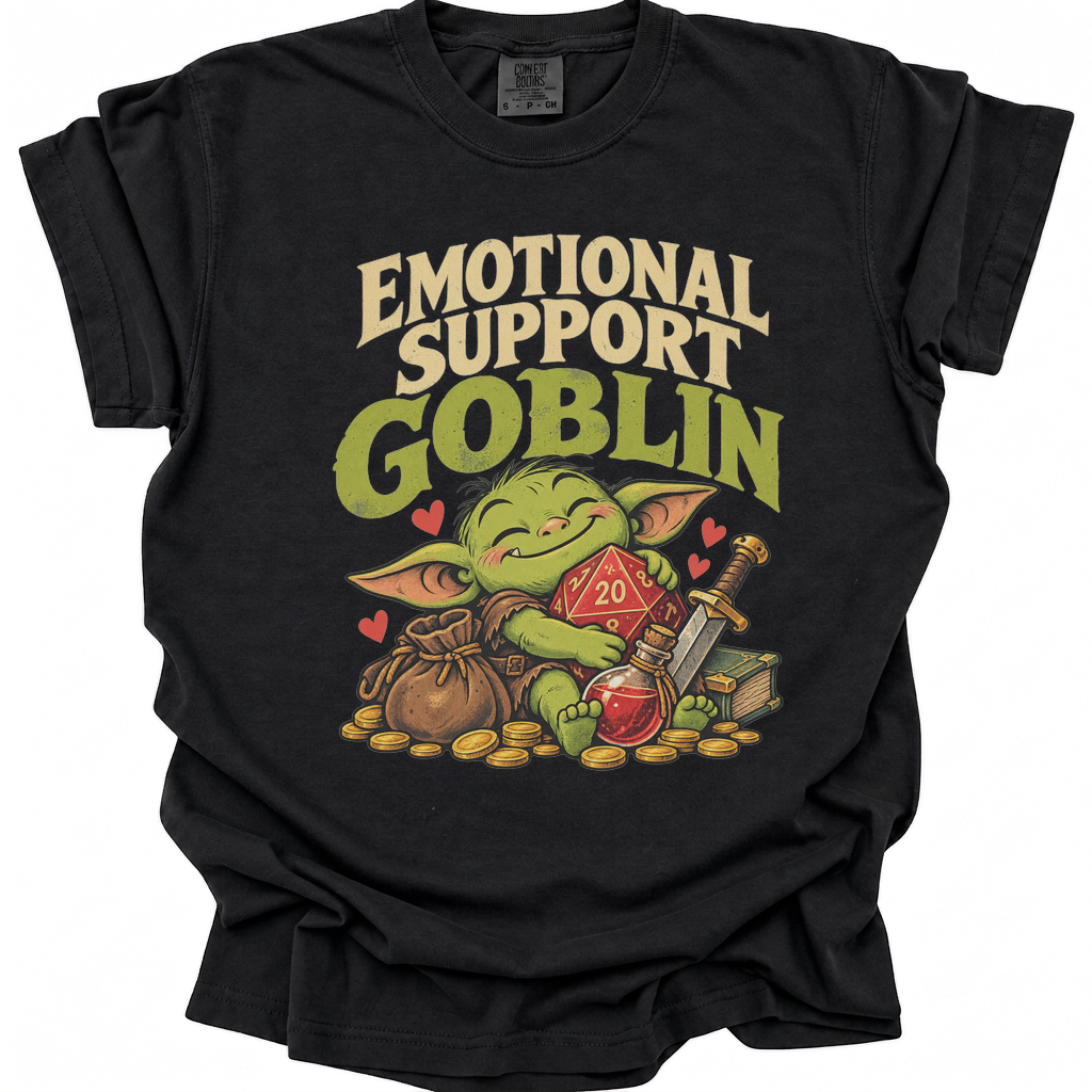 Emotional Support Goblin T-Shirt - Black