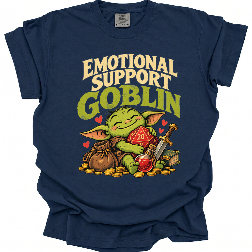 Emotional Support Goblin T-Shirt - True Navy
