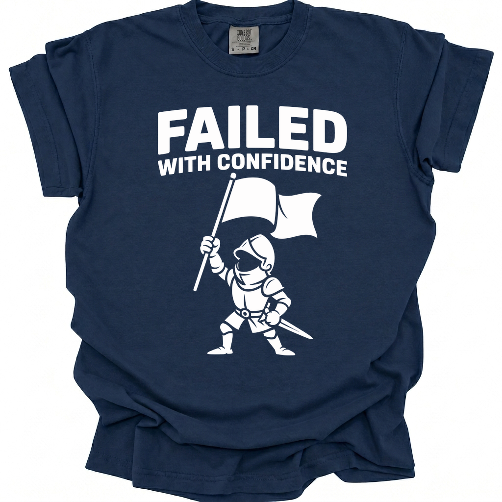 Failed With Confidence T-Shirt - True Navy