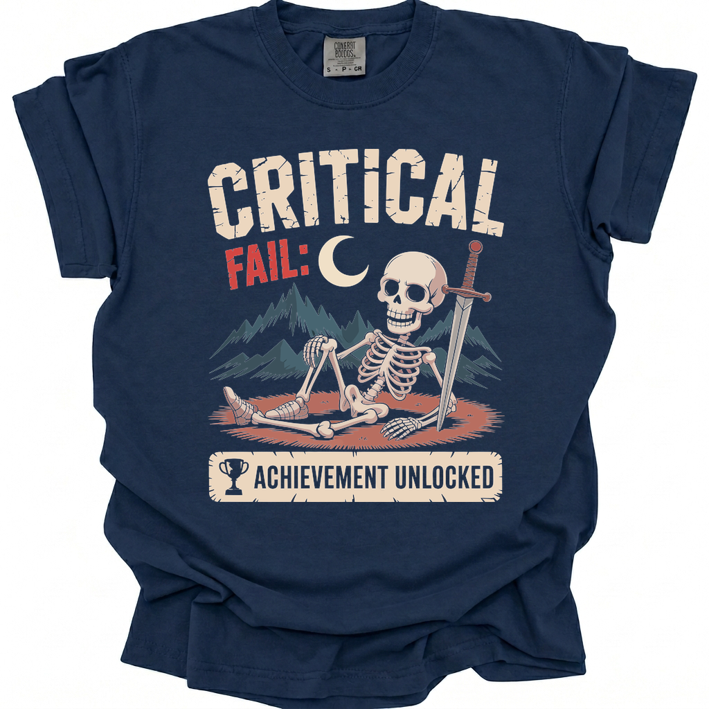 Failure Unlocked T-Shirt - True Navy