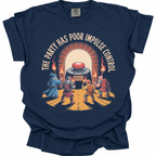 Forbidden Button Club T-Shirt - True Navy