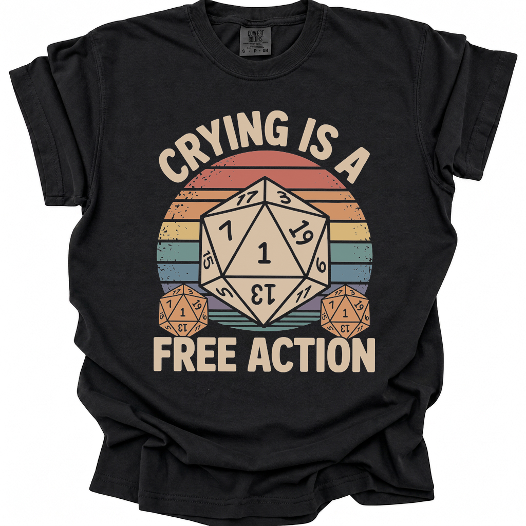 Free Action Tears T-Shirt - Black