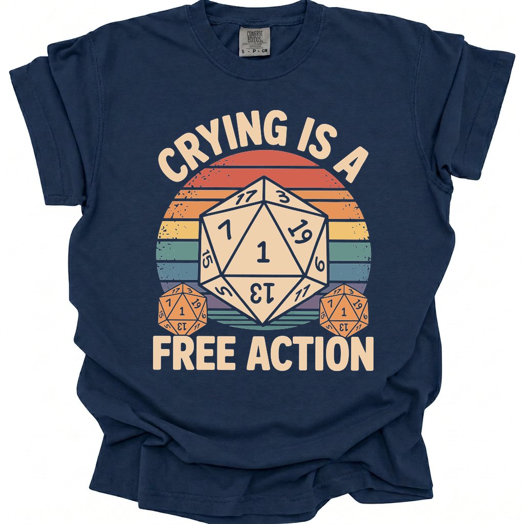 Free Action Tears T-Shirt - True Navy