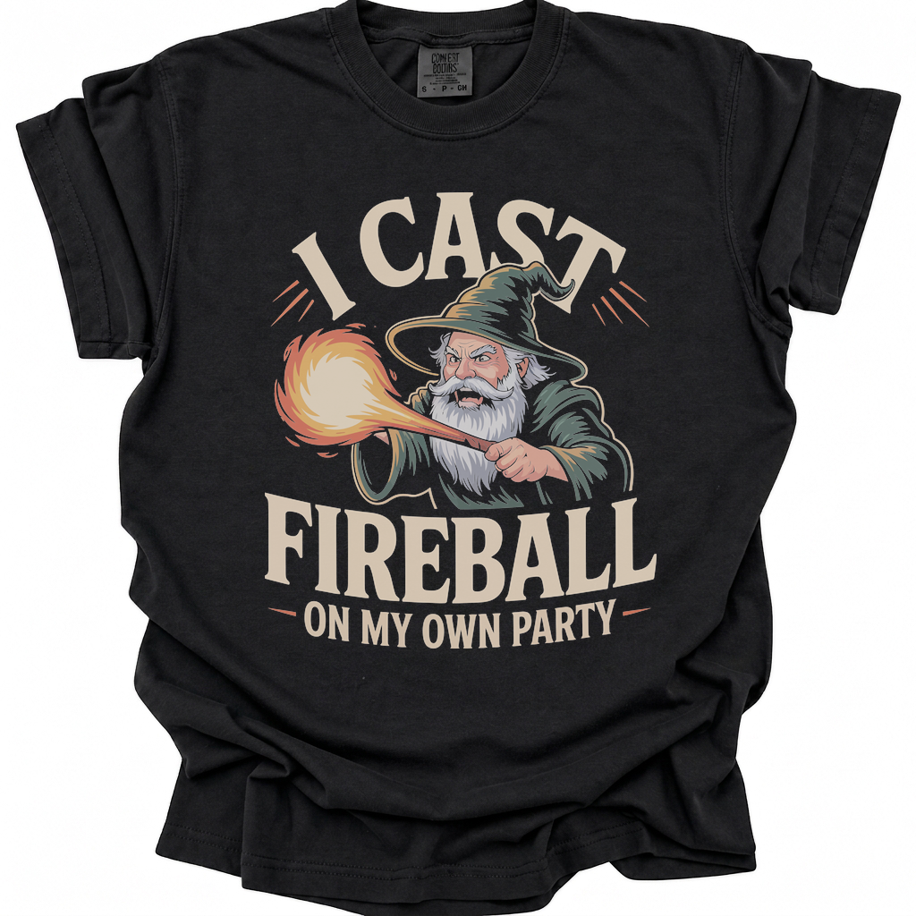 Friendly Fireball T-Shirt - Black