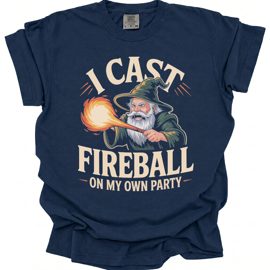 Friendly Fireball T-Shirt - True Navy