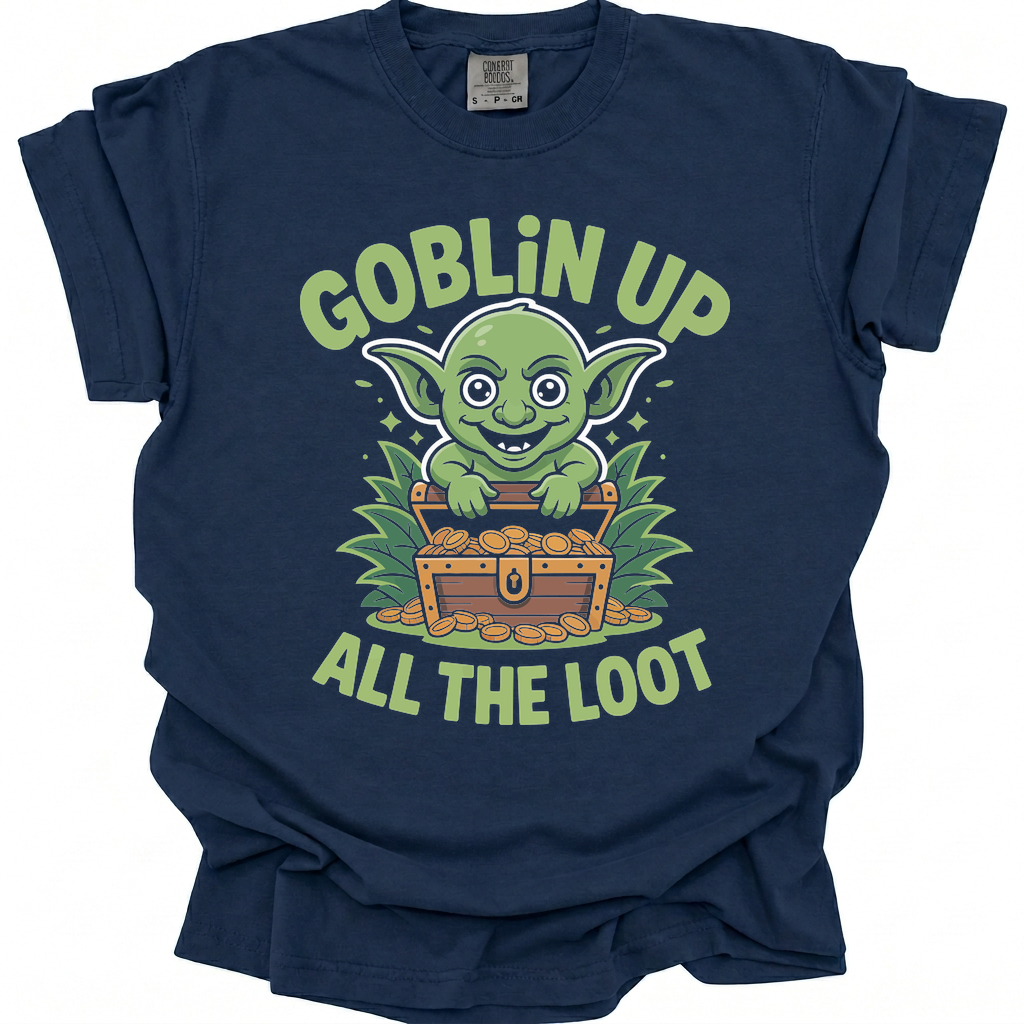 Goblin Greed T-Shirt - True Navy