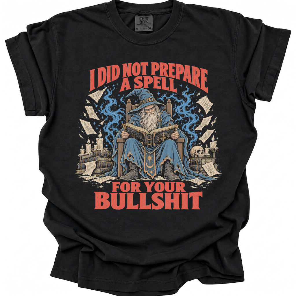 Grumpy Wizard T-Shirt - Black