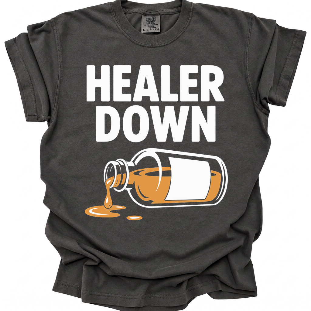 Healer Down T-Shirt - Pepper