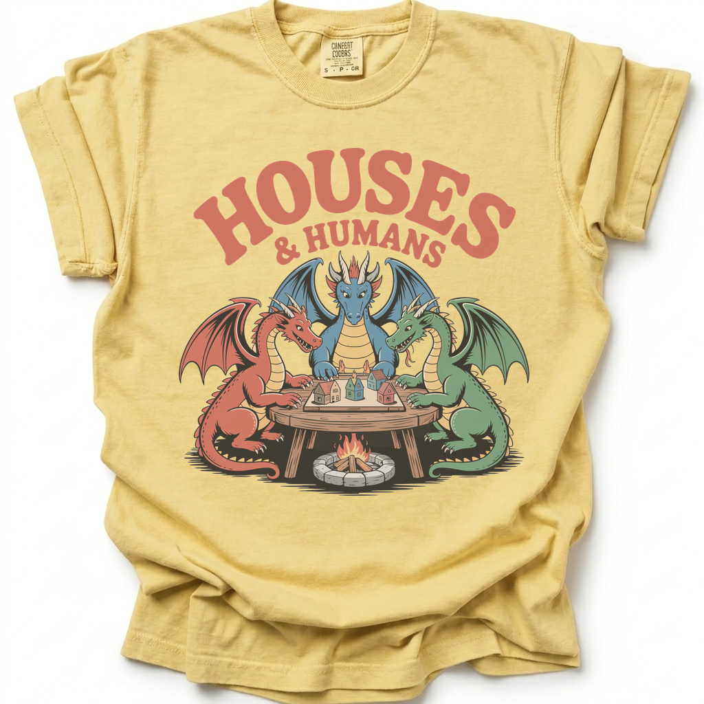 Houses & Humans T-Shirt - Butter Yellow