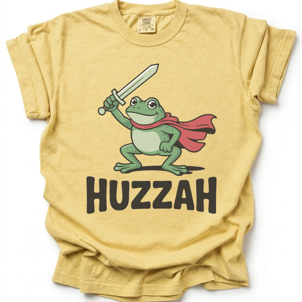 Huzzah Hero T-Shirt - Butter Yellow