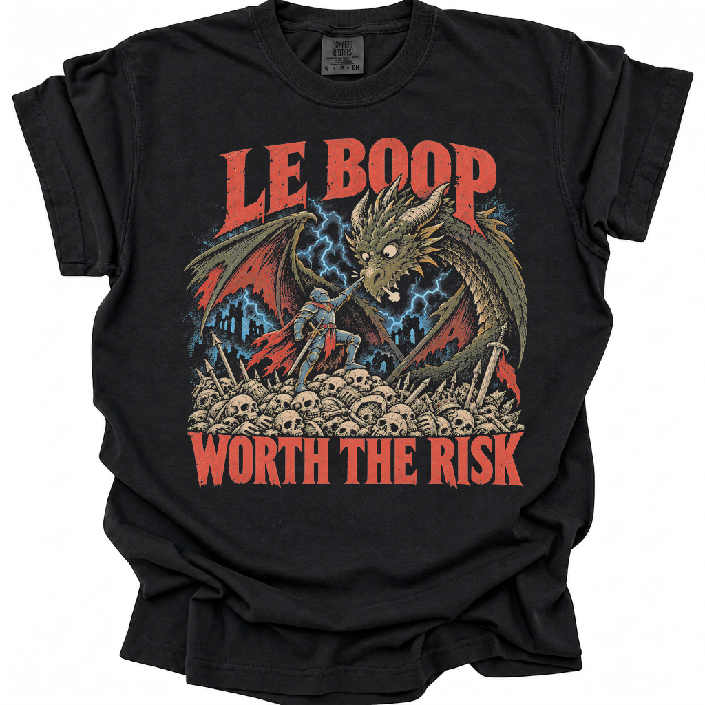 Le Boop Worth The Risk T-Shirt - Black
