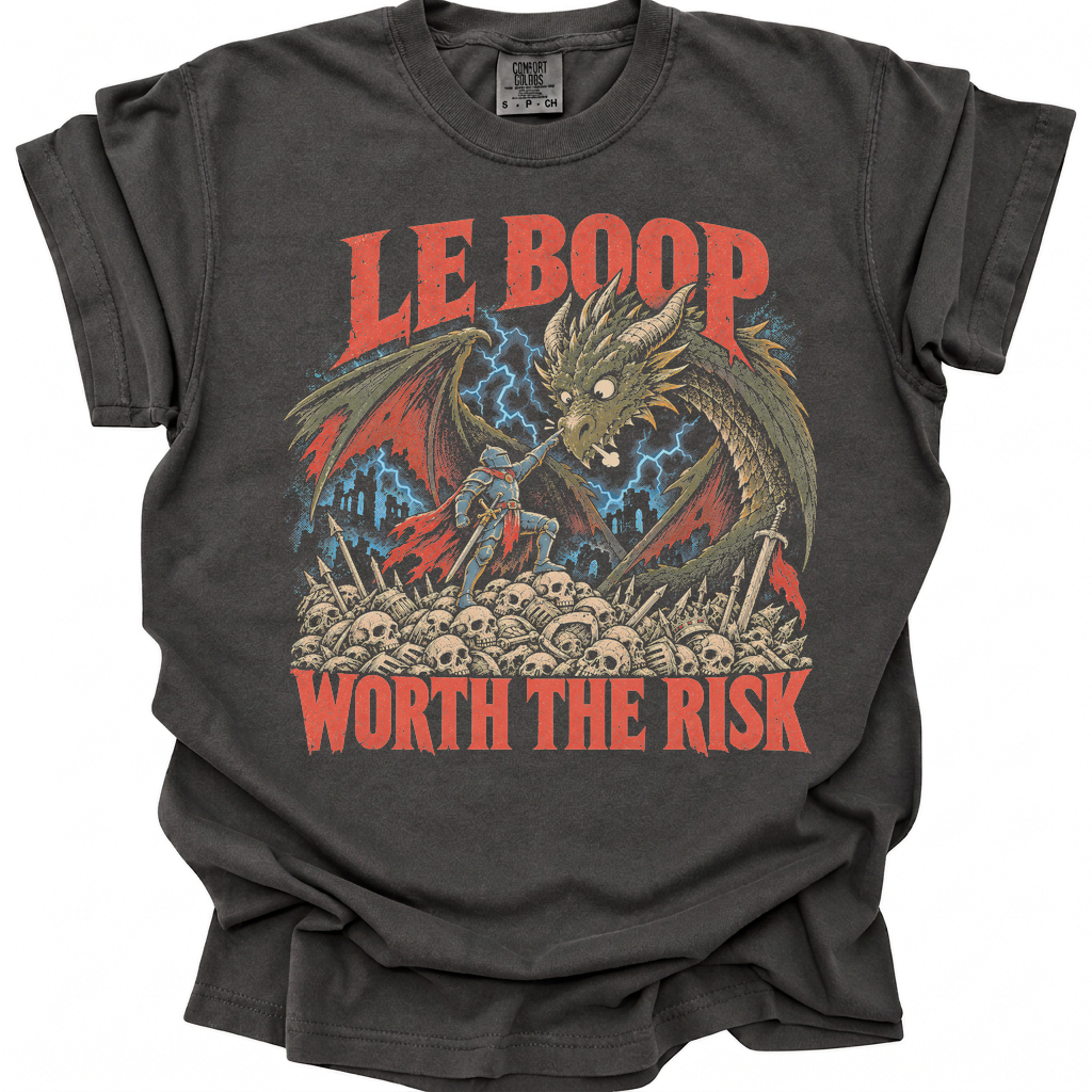 Le Boop Worth The Risk T-Shirt - Pepper