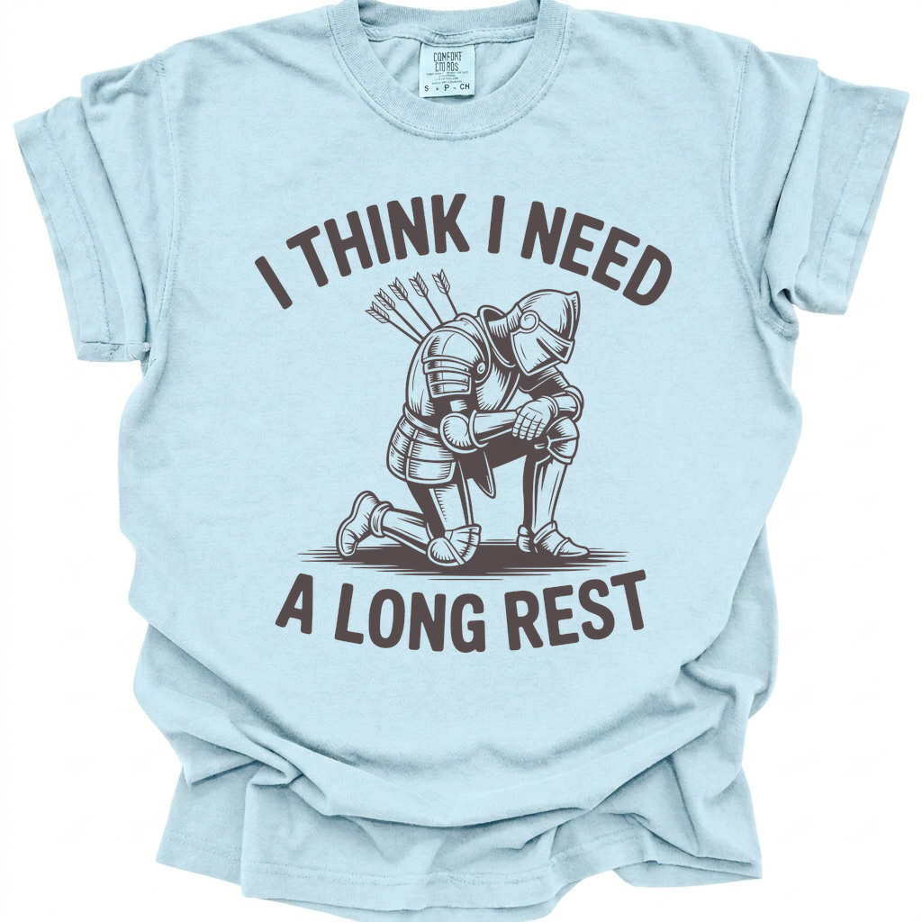 Long Rest Needed T-Shirt - Chambray