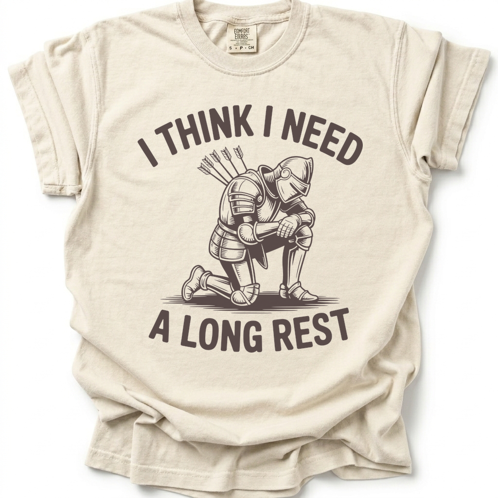 Long Rest Needed T-Shirt - Ivory