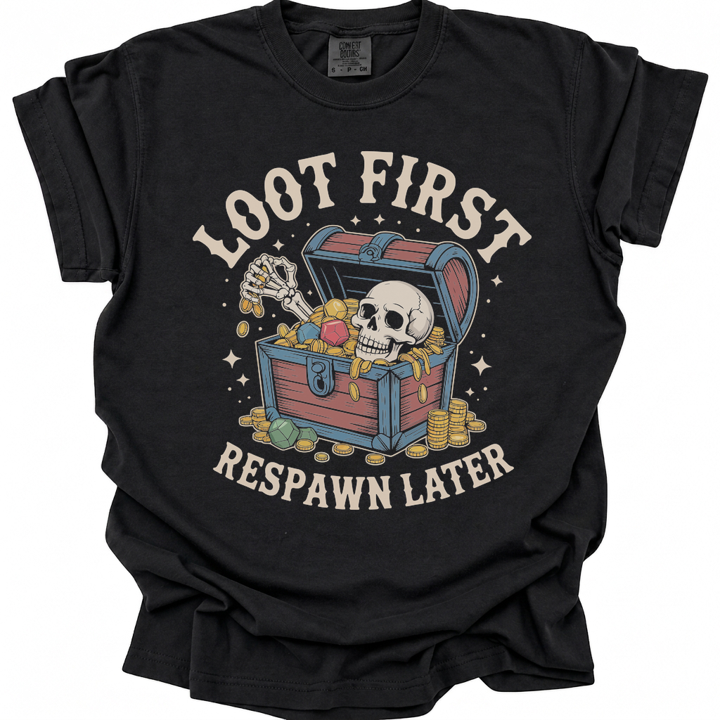 Loot First T-Shirt - Black