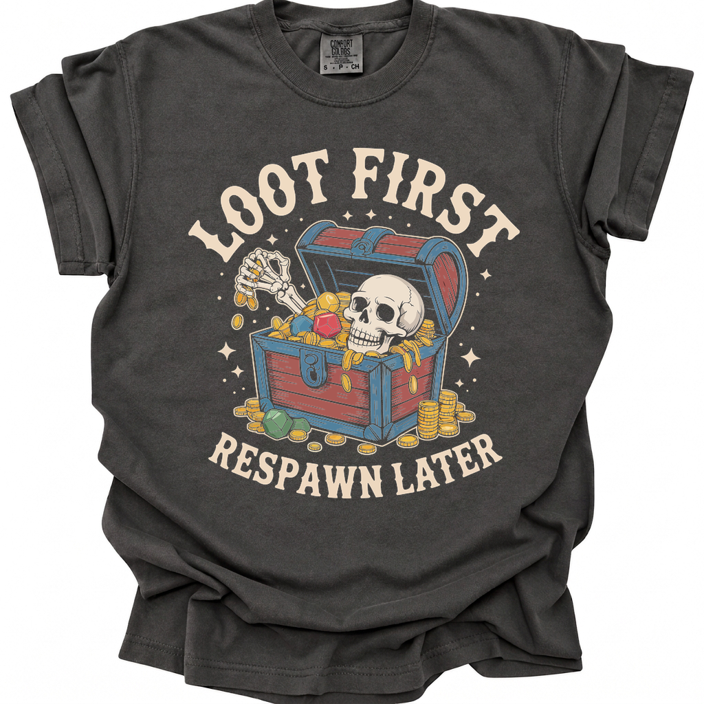 Loot First T-Shirt - Pepper