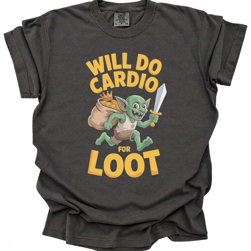 Loot Fueled Cardio T-Shirt - Pepper