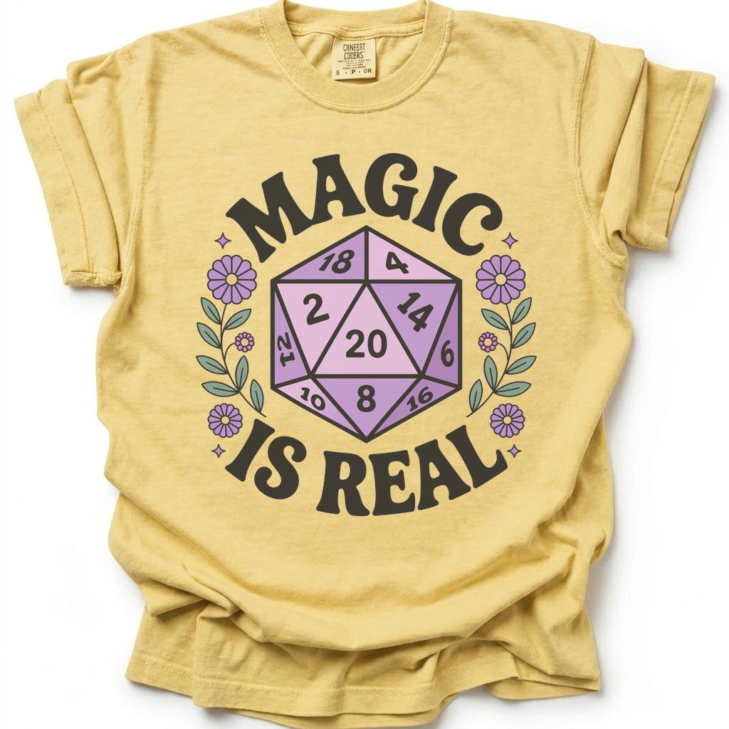 Magic Is Real T-Shirt - Butter Yellow